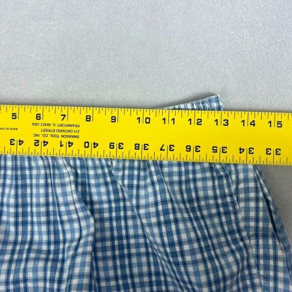 Koret City Blues Pants Womens 10 Blue Pull On Plaid Pockets Vintage - Picture 8 of 12